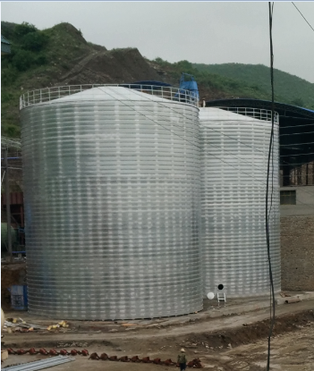 灯塔粮食钢板仓的安装全过程不用热焊接