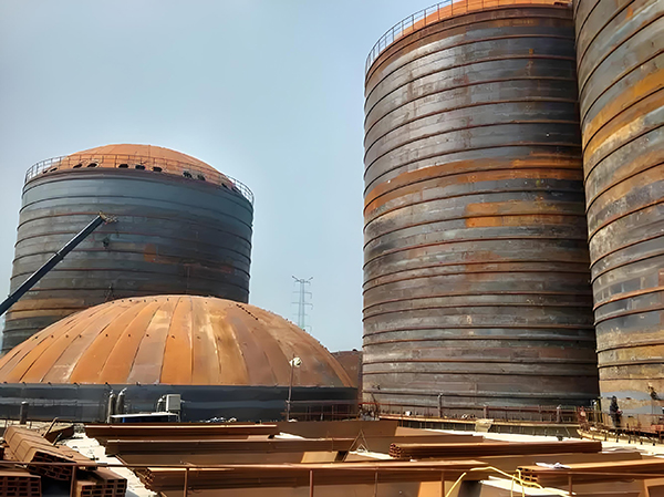 灯塔焦粉钢板仓